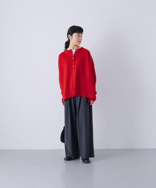 かぐれ（カグレ）の「ウォッシャブルウールカットパンツ（その他パンツ・レディース・ブラック/チャコールグレー・FREE）」の8枚目の写真