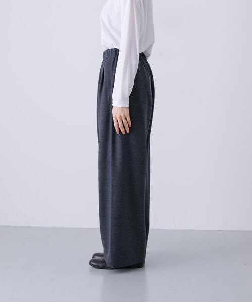 かぐれ（カグレ）の「ウォッシャブルウールカットパンツ（その他パンツ・レディース・ブラック/チャコールグレー・FREE）」の10枚目の写真