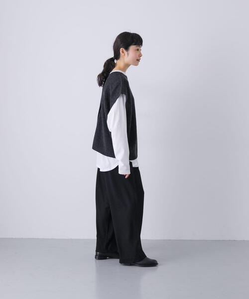かぐれ（カグレ）の「ウォッシャブルウールカットパンツ（その他パンツ・レディース・ブラック/チャコールグレー・FREE）」の16枚目の写真