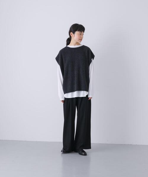 かぐれ（カグレ）の「ウォッシャブルウールカットパンツ（その他パンツ・レディース・ブラック/チャコールグレー・FREE）」の8枚目の写真