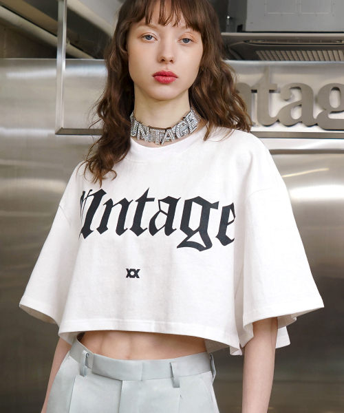 UNTAGE（アンテージ）の「ロゴプリントケープクロップ半袖Tシャツ[ホワイト(WOMAN)]_UTT-ST37（Tシャツ/カットソー・レディース・その他・FREE）」の4枚目の写真