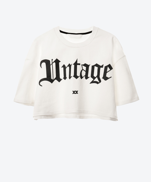 UNTAGE（アンテージ）の「ロゴプリントケープクロップ半袖Tシャツ[ホワイト(WOMAN)]_UTT-ST37（Tシャツ/カットソー・レディース・その他・FREE）」の5枚目の写真