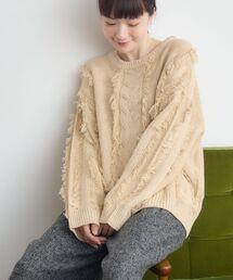 RETRO GIRL | ミックスフリンジNTPO(ニット/セーター)