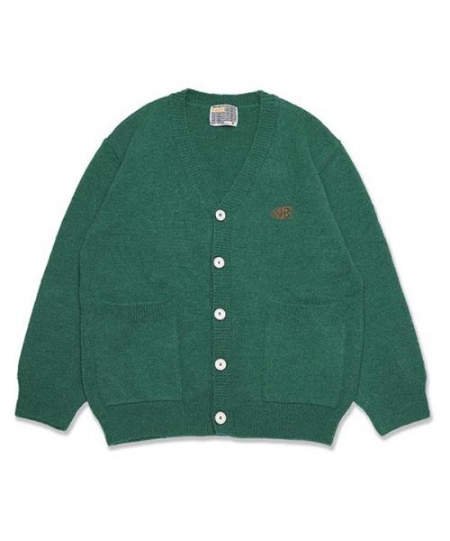 ALPACA BASIC CARDIGAN_GREEN