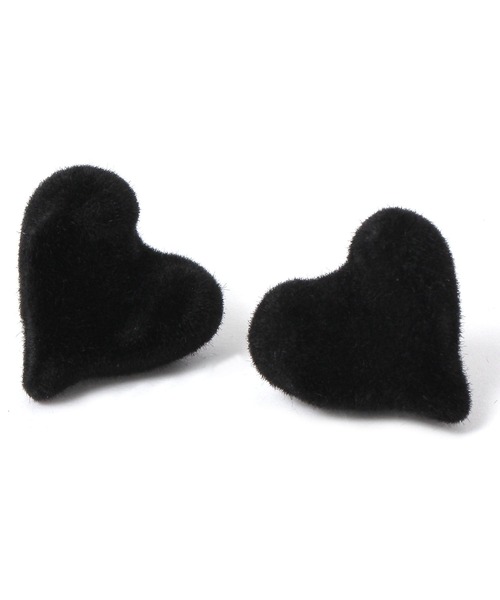 niko and...（ニコアンド）の「フロッキーハートピアス（ピアス（両耳用）・レディース・グリーン/レッド/ブラック・0）」の5枚目の写真