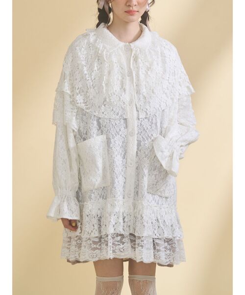 レースケープジャケット（テーラードジャケット）｜merry jenny