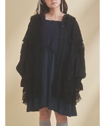 予約商品】ジャケット/アウター（ブラック/黒色系・フリル