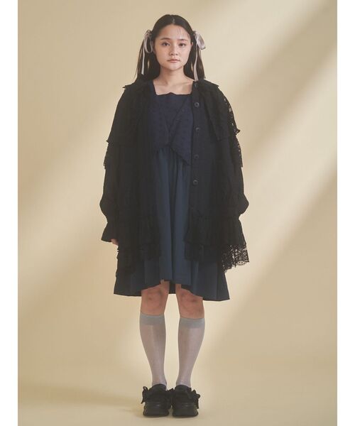 merry jenny（メリージェニー）の「レースケープジャケット（テーラードジャケット・レディース・オフホワイト/ブラック・FREE）」の14枚目の写真