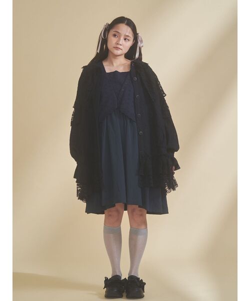 merry jenny（メリージェニー）の「レースケープジャケット（テーラードジャケット・レディース・オフホワイト/ブラック・FREE）」の15枚目の写真