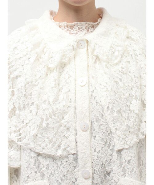 merry jenny（メリージェニー）の「レースケープジャケット（テーラードジャケット・レディース・オフホワイト/ブラック・FREE）」の19枚目の写真