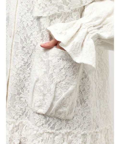 merry jenny（メリージェニー）の「レースケープジャケット（テーラードジャケット・レディース・オフホワイト/ブラック・FREE）」の21枚目の写真