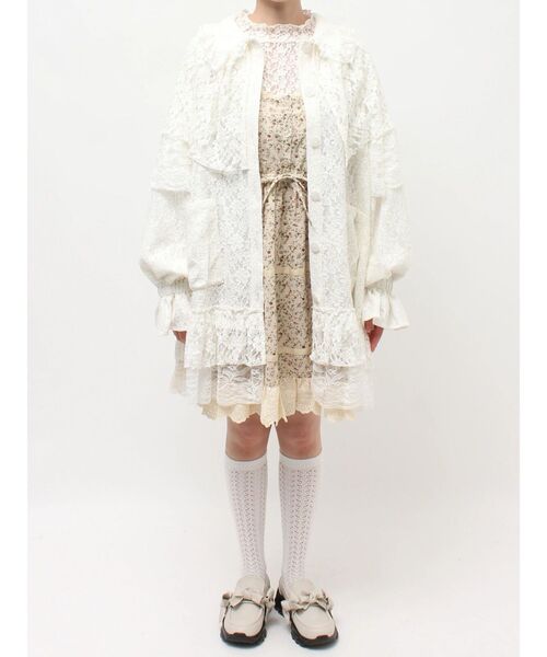 merry jenny(メリージェニー)の「レースケープジャケット(テーラードジャケット・レディース・オフホワイト/ブラック・FREE)」の21枚目の写真