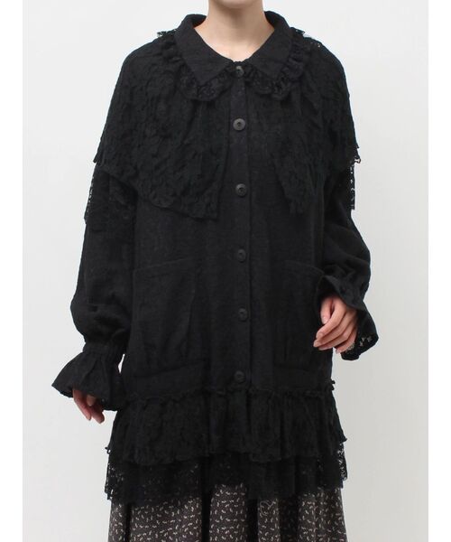 merry jenny(メリージェニー)の「レースケープジャケット(テーラードジャケット・レディース・オフホワイト/ブラック・FREE)」の18枚目の写真