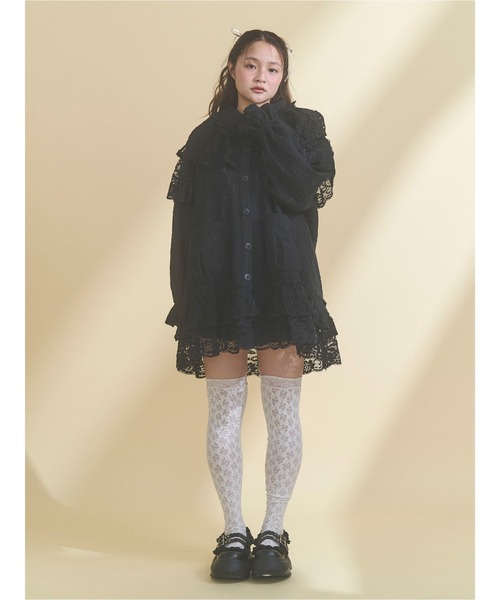 merry jenny(メリージェニー)の「レースケープジャケット(テーラードジャケット・レディース・オフホワイト/ブラック・FREE)」の7枚目の写真