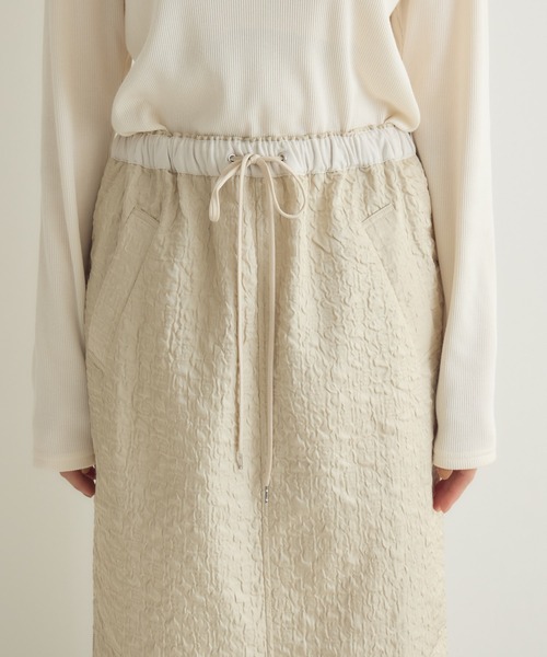 KATHARINE ROSS(キャサリンロス)の「【PILLINI/ピリーニ】サイドZIPジャガードスカート(スカート・レディース・ブラック/ベージュ・FREE)」の19枚目の写真