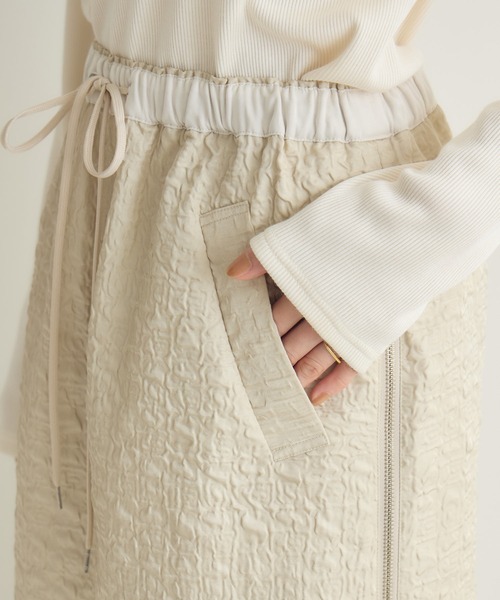 KATHARINE ROSS(キャサリンロス)の「【PILLINI/ピリーニ】サイドZIPジャガードスカート(スカート・レディース・ブラック/ベージュ・FREE)」の20枚目の写真