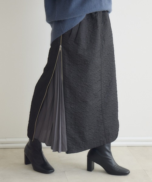 KATHARINE ROSS(キャサリンロス)の「【PILLINI/ピリーニ】サイドZIPジャガードスカート(スカート・レディース・ブラック/ベージュ・FREE)」の10枚目の写真