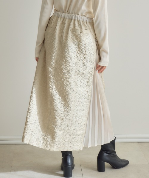 KATHARINE ROSS(キャサリンロス)の「【PILLINI/ピリーニ】サイドZIPジャガードスカート(スカート・レディース・ブラック/ベージュ・FREE)」の18枚目の写真