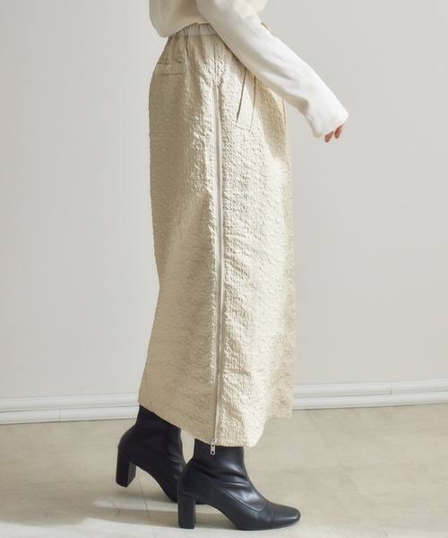 KATHARINE ROSS(キャサリンロス)の「【PILLINI/ピリーニ】サイドZIPジャガードスカート(スカート・レディース・ブラック/ベージュ・FREE)」の16枚目の写真