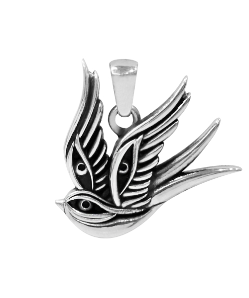 Oldschool Swallow Eye Pendant