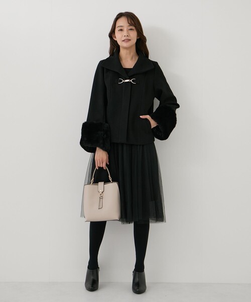 セール】袖ファー付きショートコート（その他アウター）｜Jayro