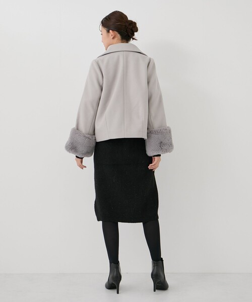 セール】袖ファー付きショートコート（その他アウター）｜Jayro