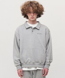 replaycontainer（リプレイコンテナ）の「RC polo collar mtm (gray)（ポロシャツ）」
