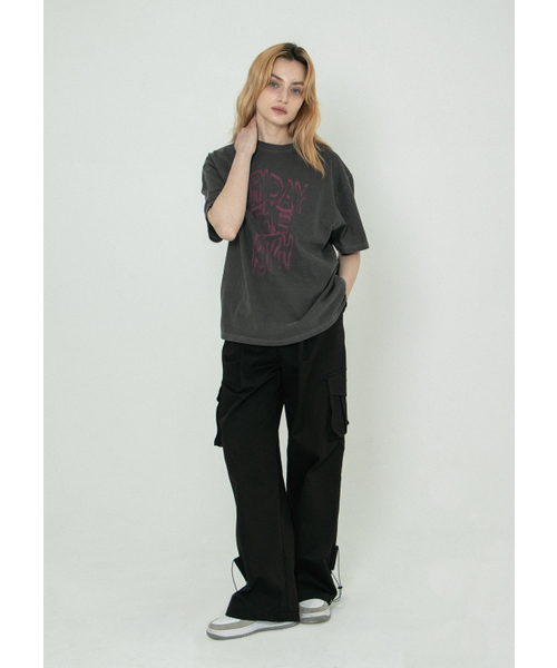 SENIK（セニク）の「Wavy 13th pigment t-shirts - Chacoal（Tシャツ/カットソー・レディース・その他・LARGE/MEDIUM）」の2枚目の写真