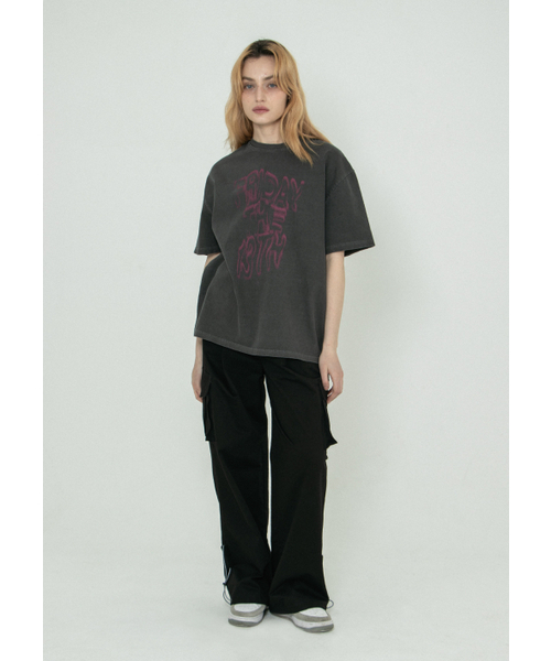 SENIK（セニク）の「Wavy 13th pigment t-shirts - Chacoal（Tシャツ/カットソー・レディース・その他・LARGE/MEDIUM）」の3枚目の写真