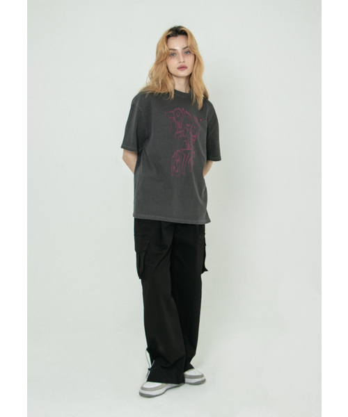 SENIK（セニク）の「Wavy 13th pigment t-shirts - Chacoal（Tシャツ/カットソー・レディース・その他・LARGE/MEDIUM）」の4枚目の写真