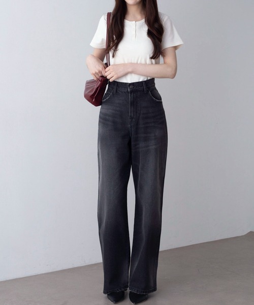 WEGO(ウィゴー)の「WEGO/【26年春夏新作】ストレートデニムパンツ(デニムパンツ・レディース・ライトインディゴブルー/スカイブルー/コバルトブルー/インディゴブルー/ブラック系2/ブラック系3/ブラック系その他・X-SMALL/SMALL/MEDIUM/LARGE)」の21枚目の写真