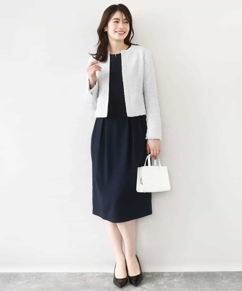 ウエストタックワンピース/洗える/WEB限定サイズあり（ワンピース