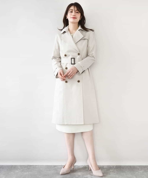 OFUON le MK(オフオンルエムケー)の「【2026SS】ウエストタックワンピース/洗える/WEB限定サイズあり(ワンピース・レディース・ネイビー/アイボリー・36/38/40)」の17枚目の写真