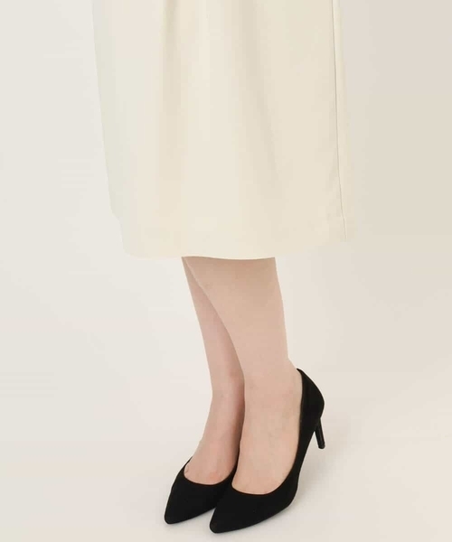 OFUON le MK(オフオンルエムケー)の「【2026SS】ウエストタックワンピース/洗える/WEB限定サイズあり(ワンピース・レディース・ネイビー/アイボリー・36/38/40)」の8枚目の写真