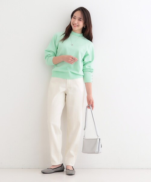 SHOO・LA・RUE（シューラルー）の「【SHOO・LA・RUE DENIM】大人のきれいめカジュアルに デニムテーパードパンツ（デニムパンツ・レディース・ネイビー/オフホワイト/ブルー・01/02/03/04/10）」の8枚目の写真