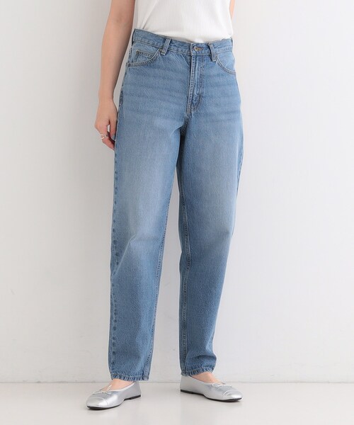 SHOO・LA・RUE（シューラルー）の「【SHOO・LA・RUE DENIM】大人のきれいめカジュアルに デニムテーパードパンツ（デニムパンツ・レディース・ネイビー/オフホワイト/ブルー・01/02/03/04/10）」の10枚目の写真