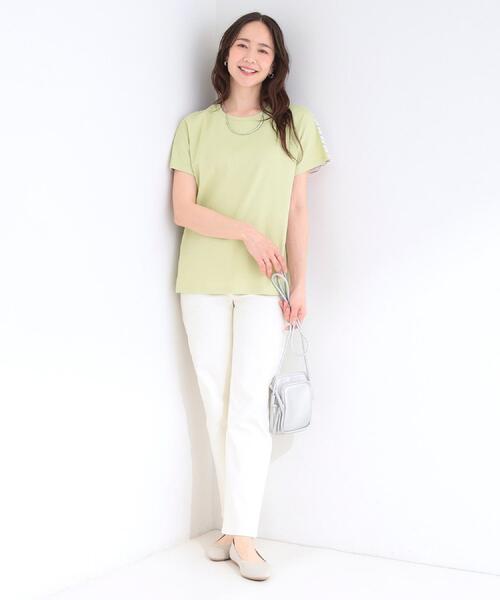 SHOO・LA・RUE(シューラルー)の「【SHOO・LA・RUE DENIM】大人のきれいめカジュアルに デニムテーパードパンツ(デニムパンツ・レディース・ネイビー/オフホワイト/ブルー・01/02/03/04/10)」の12枚目の写真