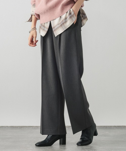 GLOBAL WORK（グローバルワーク）の「スッキリイージーパンツ/600988（その他パンツ・レディース・ベージュ系その他/ネイビー/チャコールグレー/杢グレー/ブラック/ブラウン系その他・X-SMALL/SMALL/MEDIUM/LARGE/X-LARGE/S-Long/M-Long/L-Long/XL-Long）」の11枚目の写真