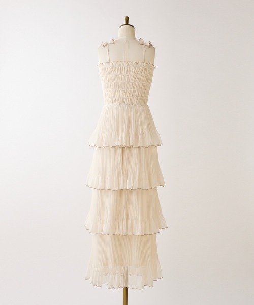 Seemi. byNICECLAUP( シーミーバイナイスクラップ)の「【Seemi.】シャーリング細プリーツワンピース(ワンピース・レディース・ブラック系その他/パープル系その他/アイボリー・FREE)」の21枚目の写真