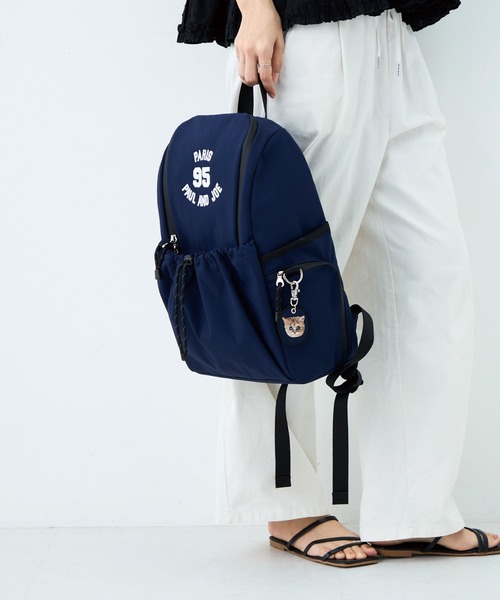 PAUL & JOE ACCESSOIRES(ポールアンドジョーアクセソワ)の「PAUL & JOE ACCESSOIRES (ポール&ジョーアクセソワ)バックパック A4対応 PJA-B1433 95 EMBROIDERY BAG(バックパック/リュック・レディース・ワインレッド/ネイビー/ブラック・FREE)」の4枚目の写真