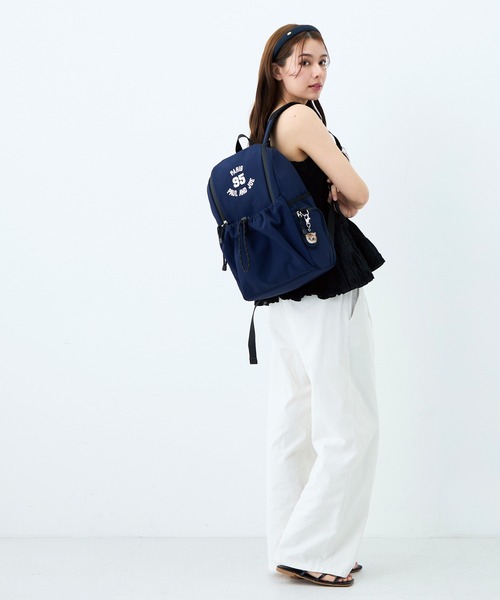 PAUL & JOE ACCESSOIRES(ポールアンドジョーアクセソワ)の「PAUL & JOE ACCESSOIRES (ポール&ジョーアクセソワ)バックパック A4対応 PJA-B1433 95 EMBROIDERY BAG(バックパック/リュック・レディース・ワインレッド/ネイビー/ブラック・FREE)」の6枚目の写真