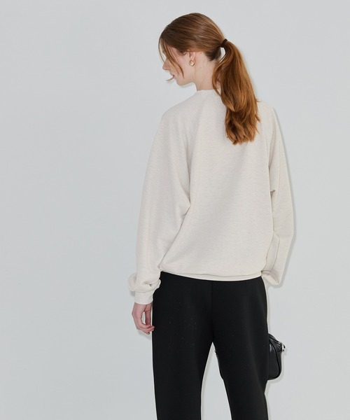 coca（coca）（コカ）の「ポリエステル裏毛ベーシックラグラントレーナー |ユニセックス（スウェット・メンズ・ブラック/ライトグレー/グリーン/オートミール・L/S/XL/M）」の18枚目の写真