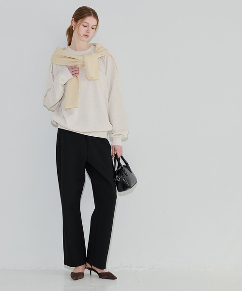 coca（coca）（コカ）の「ポリエステル裏毛ベーシックラグラントレーナー |ユニセックス（スウェット・メンズ・ブラック/ライトグレー/グリーン/オートミール・L/S/XL/M）」の19枚目の写真