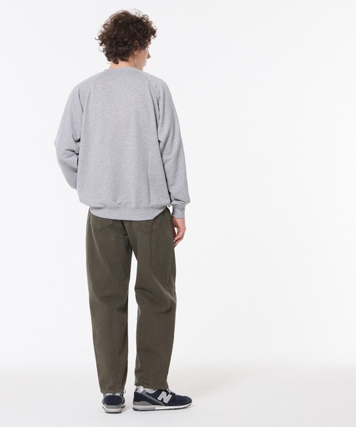 coca（coca）（コカ）の「ポリエステル裏毛ベーシックラグラントレーナー |ユニセックス（スウェット・メンズ・ブラック/ライトグレー/グリーン/オートミール・L/S/XL/M）」の22枚目の写真