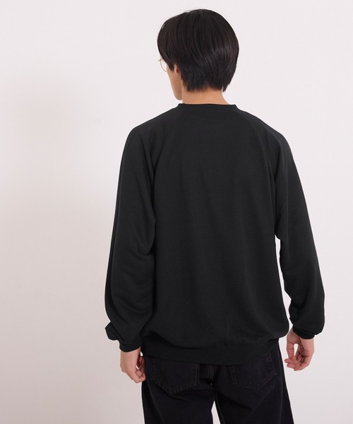 coca（coca）（コカ）の「ポリエステル裏毛ベーシックラグラントレーナー |ユニセックス（スウェット・メンズ・ブラック/ライトグレー/グリーン/オートミール・L/S/XL/M）」の5枚目の写真