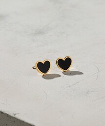 BAQLESS（バックレス）の「＜BAQLESS＞Amity Black Heart ピアス（ピアス（両耳用））」