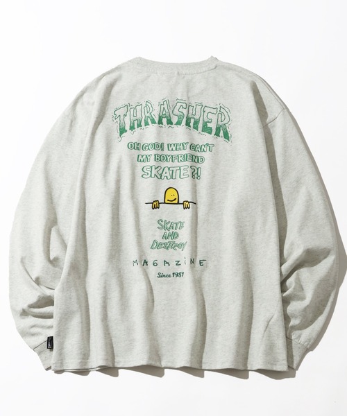 THRASHER（スラッシャー）の「【THRASHER/スラッシャー】アソート プリントロゴ ロングスリーブTシャツ（Tシャツ/カットソー・メンズ・ブラック系/グレー系2/ホワイト系2/ホワイト系1/ホワイト系/グレー系1/ブラック系2/グレー系・L/XL/M）」の8枚目の写真