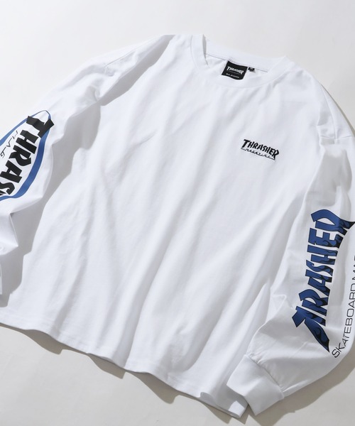 THRASHER(スラッシャー)の「【THRASHER/スラッシャー】アソート プリントロゴ ロングスリーブTシャツ(Tシャツ/カットソー・メンズ・ブラック系/グレー系2/ホワイト系2/ホワイト系1/ホワイト系/グレー系1/ブラック系2/グレー系/ブラック系1・L/XL/M)」の10枚目の写真