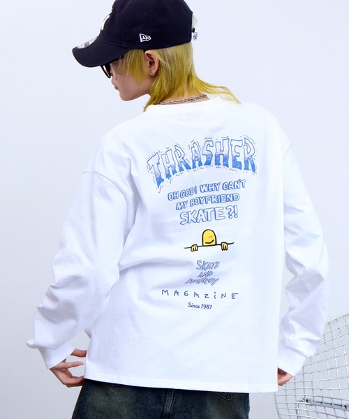 THRASHER(スラッシャー)の「【THRASHER/スラッシャー】アソート プリントロゴ ロングスリーブTシャツ(Tシャツ/カットソー・メンズ・ブラック系/グレー系2/ホワイト系2/ホワイト系1/ホワイト系/グレー系1/ブラック系2/グレー系/ブラック系1・L/XL/M)」の16枚目の写真
