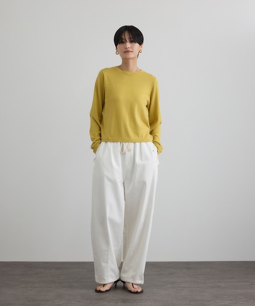 SALON adam et rope'(サロン アダム エ ロペ)の「【WEB限定】ブロークンツイルミリタリータックカーゴパンツ(カーゴパンツ・レディース・カーキ/キャメル/オフホワイト・FREE)」の20枚目の写真